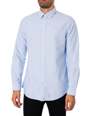 Barbour Maßgeschneidertes Oxtown-Hemd, Blau