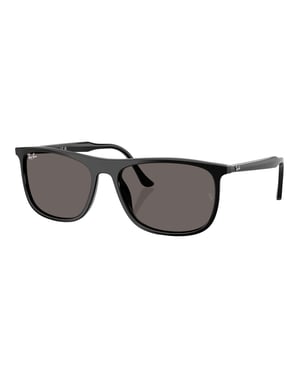 Ray-Ban Rechteckige Sonnenbrille RB2216, Schwarz