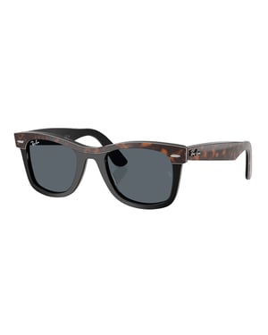 Ray-Ban Wayfarer Quadratische Sonnenbrille, Braun