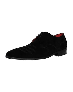 Jeffery West Brogue-Schuhe Aus Wildleder Mit Rissen, Schwarz