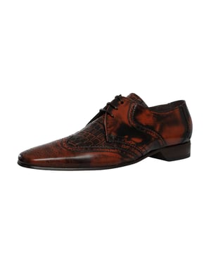 Jeffery West Leder Derby Schuhe, Braun