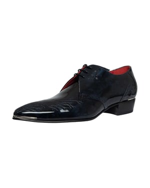 Jeffery West Branch Brogue Lederschuhe, Blau