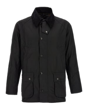 Barbour Ashby Wachsjacke, Schwarz