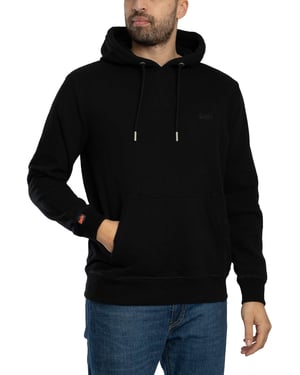 Superdry Kapuzenpullover Mit Essential-Logo, Schwarz