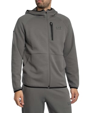 EA7 Dynamic Athlete Zip Hoodie, Grau