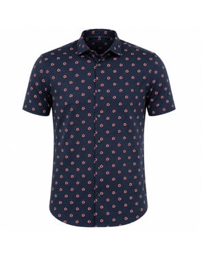 Ted Baker Miksho Floral Navy Hemd