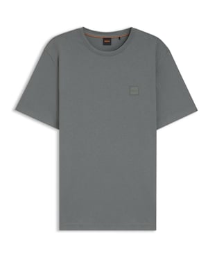 BOSS Tales Chest Logo T-Shirt, Grau