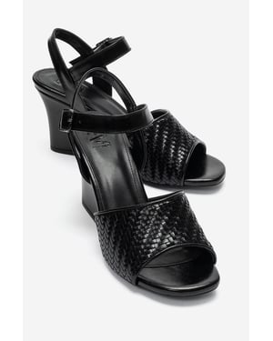 Prologue Sylvar Slingback Keilabsatz-Sandale - Schwarz