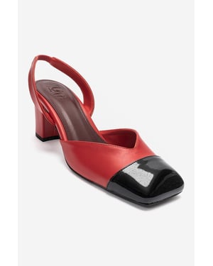 Maruelle Blockabsatz Slingback Pumps