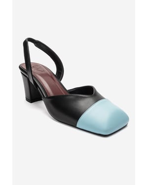 Maruelle Blockabsatz Slingback Pumps