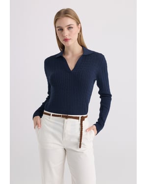 Pullover Pullover Mit Polokragen