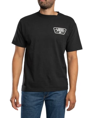 Vans T-Shirt Mit Rückenaufnäher, Schwarz