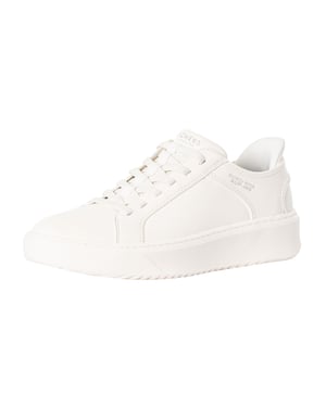 Skechers Slip-Ins Court Break Double Vented Slip-Ins Trainers, Weiß