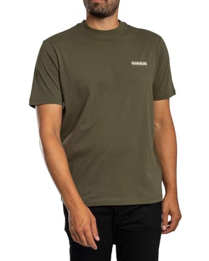 Napapijri Kleines Box-T-Shirt, Grün