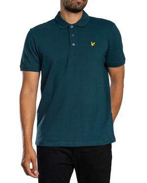 Lyle & Scott Schlichtes Poloshirt, Blau