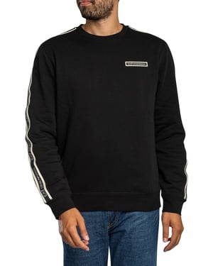 EA7 Box-Logo-Sweatshirt, Schwarz