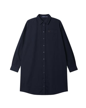 Fred Perry Hemd Mit Knopfleiste, Marineblaues Kleid