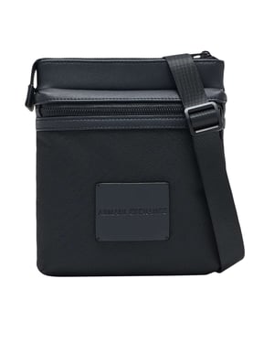 Armani Exchange Umhängetasche Mit Box-Logo, Schwarz