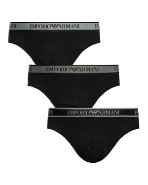 Emporio Armani 3 Pack Briefs, Schwarz