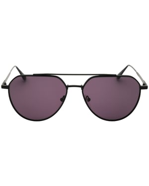 Calvin Klein Sonnenbrille In Mattschwarz