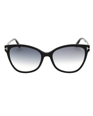 Tom Ford Ani Glänzende Schwarze Sonnenbrille