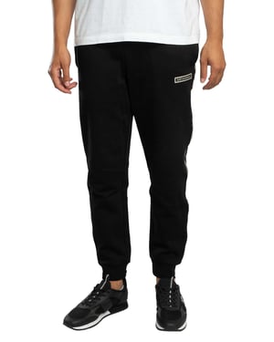 EA7 Slim Box Logo Joggers, Schwarz