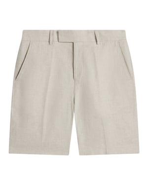 Ted Baker Kelley's Stretch-leinen-shorts Aus Stein