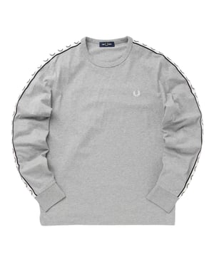 Fred Perry Tapeed Long Sleeve Steel Marl T-shirt