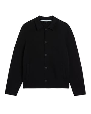 Ted Baker Freder Schwere Strickjacke In Schwarz