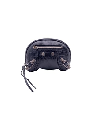 Balenciaga Leder-Clutch-Tasche Le Cagole
