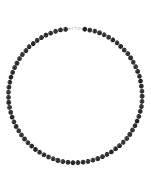 Halskette LAVASTEIN — 925er Silber — 55 cm — Herren