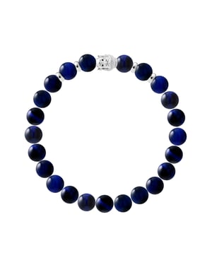 Armband — 925er Silber rhodiniert — 19 cm — Herren