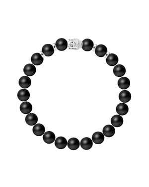 Armband — 925er Silber rhodiniert — 19 cm — Herren