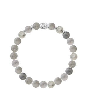Armband — 925er Silber rhodiniert — 21 cm — Herren