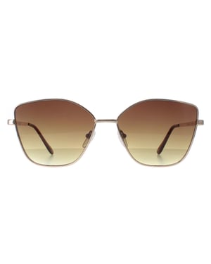 Calvin Klein CK22120S 714 goldbraune Sonnenbrille mit Farbverlauf