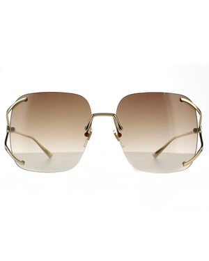 Lunettes de soleil Gucci GG0646S 002 Gold Brown Gradient