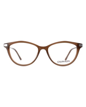 Calvin Klein Cat Eye Damen Milchig Taupe Brille