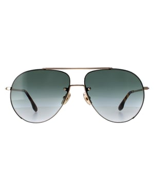 Victoria Beckham Pilotenbrille Damen Gold Grün Gradient VB213S