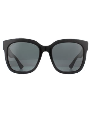 Lunettes De Soleil Gucci Gg0034s 001 Gris Noir