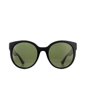 Lunettes De Soleil Gucci GG0035S 002 Noir, Vert Glitter Et Rouge Vert