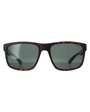 Polaroid Rechteck Herren Matt Braun Havana Grün Polarisiert PLD 2157/S
