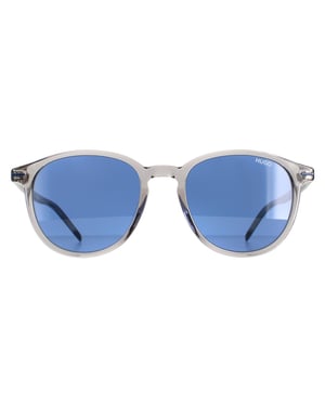 Hugo par Hugo Boss Round Mens Gray Blue Avio HG 1169 / S