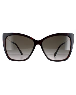 Jimmy Choo Cat Eye Damen Dunkel Havanna Braun Farbverlauf Seba/S