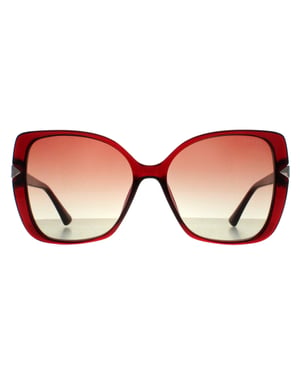 Guess Butterfly Womens Glänzend Bordeaux Braun Farbverlauf GU7820