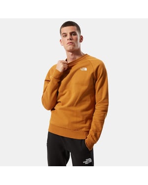 The North Face Raglan zurück Box Mens Crewneck Sweatshirt Tan