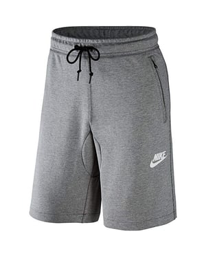 Nike Herren Fleece Shorts Grau mit Reißverschlusstaschen
