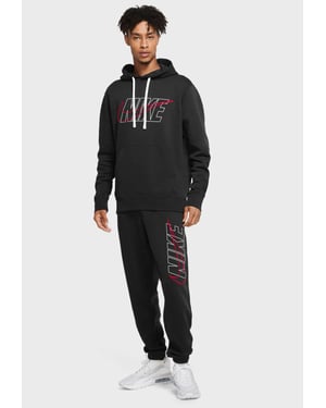 Nike Herren-Club-Trainingsanzug-Set in Schwarz