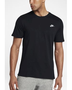 Nike Sportswear Club Herren-T-Shirt in Schwarz