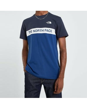 The North Face Herren gewebt Farbe Block T Shirt blau