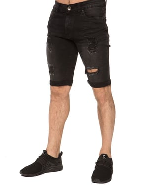 Herren Ripped Skinny Shorts